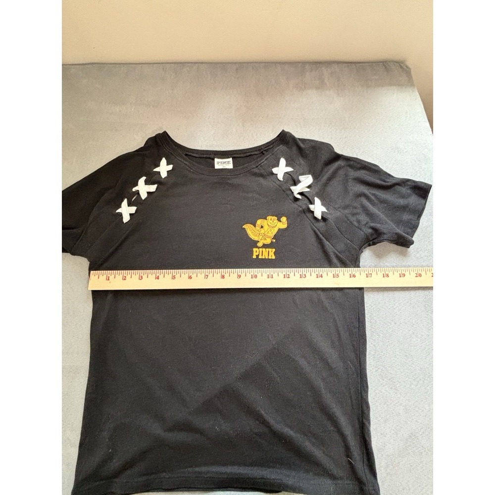 Victoria's Secret Pink 5th And Ocean Minnesota Gophers Tee Sz XS Lace Up College - Picture 4 of 10